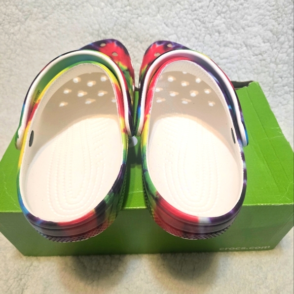 Crocs Classic Tie Dye Graphic Clog Unisex M9/W11 - Picture 4 of 7